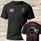 Personalized US Veterans Of Course I'm Going to Hell I'm Just Here To Pick Up You T-shirt Printed QTKH24389