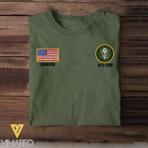 Personalized I Walked The Walk United States Veteran Custom Name & Time T-shirt Printed VQ24253