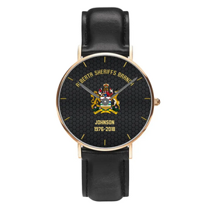 Personalized Police Branch Ranking Custom Name & Served Time Women Watch Printed VQ24591