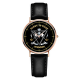 Personalized Ready To Fight Canadian Veteran Rank Camo Women Watch Printed AHVA24601