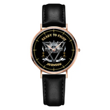 Personalized Ready To Fight Australian Veteran Rank Camo Women Watch Printed AHVA24601