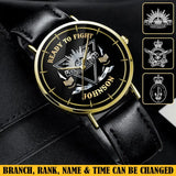 Personalized Ready To Fight Australian Veteran Rank Camo Women Watch Printed AHVA24601