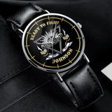 Personalized Ready To Fight Australian Veteran Rank Camo Women Watch Printed AHVA24601