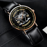 Personalized Ready To Fight Australian Veteran Rank Camo Women Watch Printed AHVA24601