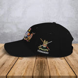 Personalized New Zealand Army Logo Custom Name Black Cap Printed QTVA24606