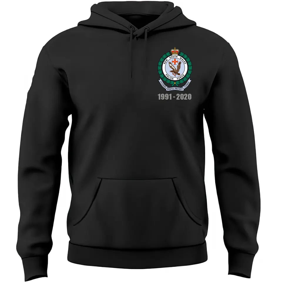 Personalized Retired Australian Police Logo Custom Time Hoodie 2D Printed LVA24624
