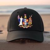 Personalized New Zealand Army Logo Custom Name Black Cap Printed QTVA24606