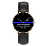 Personalized Police Department Custom Rank Name ID & Served Time Women Watch Printed QTVA24590