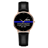 Personalized Police Department Custom Rank Name ID & Served Time Women Watch Printed QTVA24590