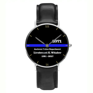 Personalized Police Department Custom Rank Name ID & Served Time Women Watch Printed QTVA24590