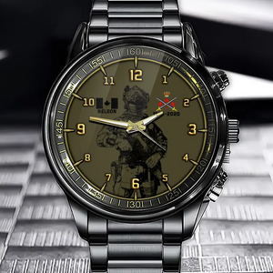 Personalized Canadian Soldier Custom Name & Logo Watch Printed VQ24628
