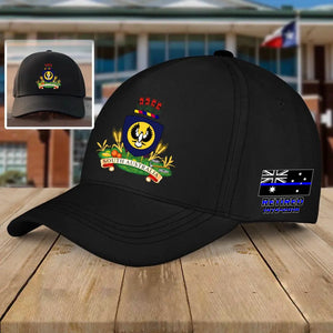 Personalized Retired Australian Police Logo Black Cap Printed KVH24600