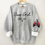 Personalized Jeep Girl Since 2013 Custom Name Sweatshirt Printed HN24609