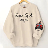 Personalized Jeep Girl Since 2013 Custom Name Sweatshirt Printed HN24609
