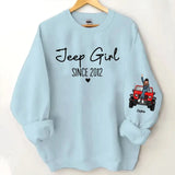 Personalized Jeep Girl Since 2013 Custom Name Sweatshirt Printed HN24609