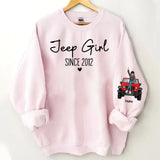 Personalized Jeep Girl Since 2013 Custom Name Sweatshirt Printed HN24609