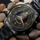 Personalized French Army Veteran Rank Camo & Custom Time Watch Printed AHVA24638