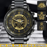 Personalized Always Remember Never Forget Honour Proudly Served Australian Veteran Cusstom Rank Camo & Name Watch Printed AHVQ24640