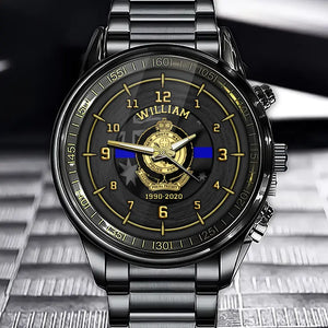 Personalized Australian Police Branch Logo Custom Name & Time Watch Printed LVA24645