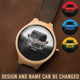 Personalized Jeep Wooden Watch For Jeep Girl 24653HN