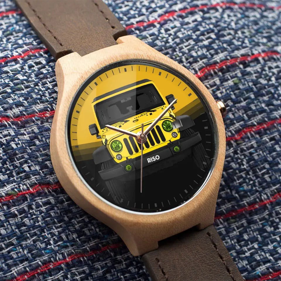 Personalized Jeep Wooden Watch For Jeep Girl 24653HN
