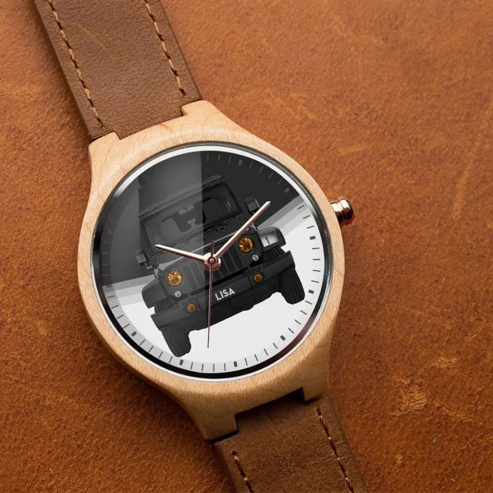 Personalized Jeep Wooden Watch For Jeep Girl 24653HN