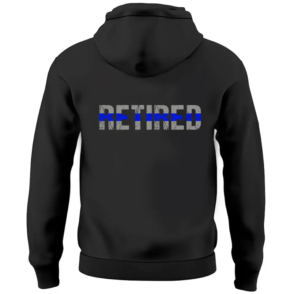 Personalized Retired US Police Branch Rank Camo Custom Time Hoodie 2D Printed KVH24657