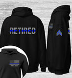 Personalized Retired US Police Branch Rank Camo Custom Time Hoodie 2D Printed KVH24657