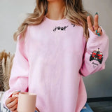 Personalized Jeep Girl & Dog Custom Name Sweatshirt Printed HN24661