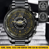 Personalized Australian Army Veteran Rank Camo & Name Watch Printed AHKH24664