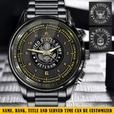 Personalized United States Army Veteran Rank Camo & Name Watch Printed AHKH24664