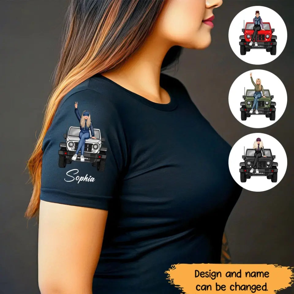 Personalized Jeep Girl Custom Name Gift For Women For Jeep Lovers T-shirt Printed HN24676