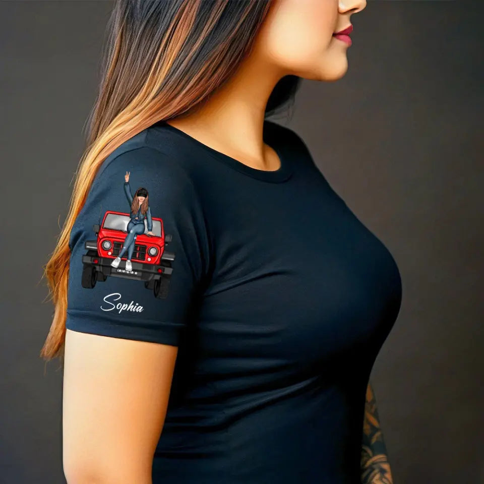 Personalized Jeep Girl Custom Name Gift For Women For Jeep Lovers T-shirt Printed HN24676