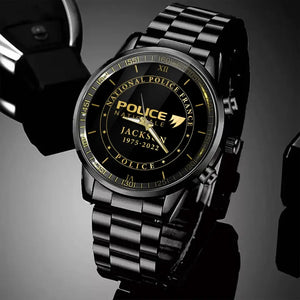 Personalized National Police France or Gendarmerie Nationale France Custom Name & Time Watch Printed AHKH24683