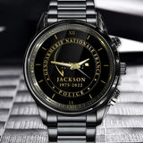 Personalized National Police France or Gendarmerie Nationale France Custom Name & Time Watch Printed AHKH24683