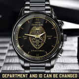 Personalized Police Officer Custom Department Served Time & Name Watch Printed QTHN24701
