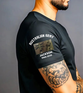 Personalized Australian Army Flag Custom Name & Time T-shirt Printed KVH24705