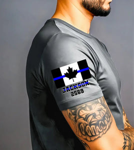 Personalized Retired Canadian Police Custom ID T-shirt Printed KVH24708