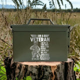 Personalized I Am A Veteran I Am Who I Am I Have Anger Issues & Thin Patience I Do Not Play Well With Stupid People Canadian Veteran Ammo Box Printed VQ24722