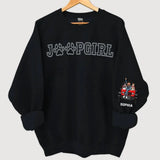 Personalized Jeep Girl & Dogs Jeep Lovers Dog Lovers Gift Sweatshirt Printed HN24727