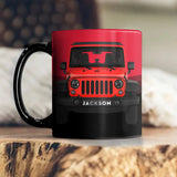 Personalized Jeep Car Custom Name Black Mug Printed KVH24744