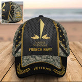 Personalized French Army Veteran Custom Rank & Time Cap 3D Printed AHVQ24748