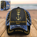Personalized Royal Netherlands Army Veteran Custom Rank & Time Cap 3D Printed AHVQ24748
