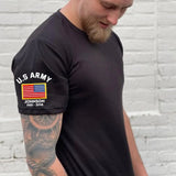 Personalized US Army Veteran Custom Name & Time T-shirt Printed VQ24753