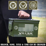 Personalized Private Property Of US Veteran Custom Name & Time Ammo Box Printed QTKH24761