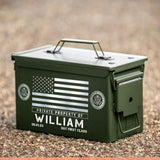 Personalized Private Property Of US Veteran Custom Name & Time Ammo Box Printed QTKH24761