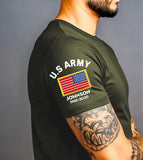 Personalized US Army Veteran Custom Name & Time T-shirt Printed VQ24753