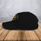 Personalized Canadian Army Retired Custom Rank Served Time & Name Black Cap Printed AHVA24763