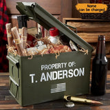 Personalized Property Of US Veteran Custom Name Ammo Box Printed VQ24787