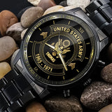 Personalized US Army Veteran Custom Rank & Name Watch Printed AHVA24793
